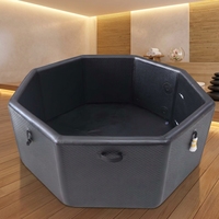Bañera Negra de Muchas Formas, Tamaño Personalizado, Gran Capacidad, Piscina Inflable SPA, Piscinas Grandes para Nadar al Aire Libre, Piscina con Sistema Drop Stitch