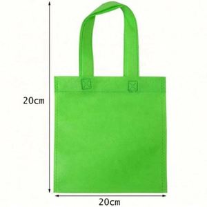 Sac de courses non tissé personnalisé couleur unie écologique avec logo imprimé – Offre promotionnelle - Product Image 3