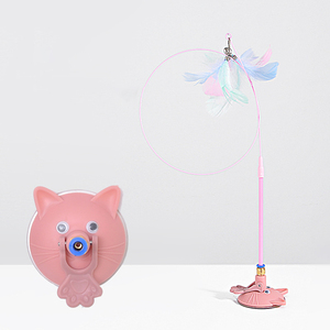 Trong Nhà Mèo Đồ Chơi Tương Tác Vui Mèo Tự Nhiên Chim Lông Đồ Chơi Cốc Hút Rocking Mèo Lông Đồ Chơi - Product Image 4