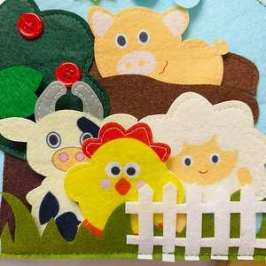 Factory Outlet Inteligencia emocional Fieltro Niño Busy Book Montessori Juguetes de viaje para el aprendizaje sensorial <span class=keywords><strong>del</strong></span> bebé - Product Image 4