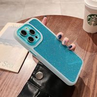 Luxe 3 en 1 TPU Glitter Phone Case Cover Accessoire à la mode pour iPhone 16 Pro Max