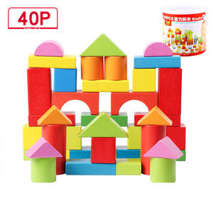 ชุดของเล่นตัวต่อไม้ปลอดสารพิษสำหรับเด็กเพื่อการเรียนรู้เพื่อ<span class=keywords><strong>พัฒนาการ</strong></span>เด็กอายุ<span class=keywords><strong>1</strong></span>-3ปี - Product Image 4