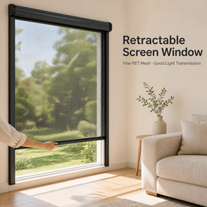 Mosquitera Retráctil Moderna con Marco de Aluminio y Malla de Fibra de Vidrio, Mosquitera Enrollable Invisible para Ventanas, para Uso en Hoteles - Product Image 2