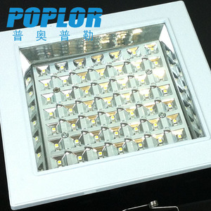 Poplor Led <b>Panel</b> <b>Light</b> 4W Square Kitchen Bathroom Lamp Plastic Body Modern Design Easy Installation - Product Image 3