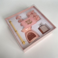 Diffuseur d'arômes en céramique de luxe 2025 pour la maison, avec bougie chauffe-cire de luxe bleue et rose pour chauffe-bougie chauffe-cire