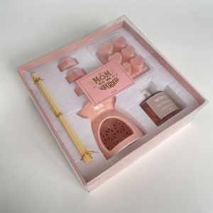 Diffuseur d'arômes en céramique de luxe 2025 pour la maison, avec <span class=keywords><strong>bougie</strong></span> chauffe-cire de luxe bleue et <span class=keywords><strong>rose</strong></span> pour chauffe-<span class=keywords><strong>bougie</strong></span> chauffe-cire - Product Image 3