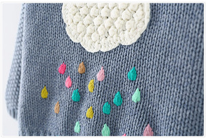 Pull de Noël en laine fait main pour enfants, col rond, pas cher, de haute qualité - Product Image 4