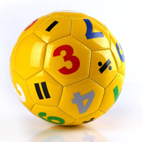 Ballon de football pour enfants FDFIT n° 2 avec lettres anglaises numérotées, idéal pour la maternelle, pour le jeu et le frappeur, petit format à tenir à la main