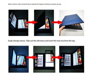 <span class=keywords><strong>Menu</strong></span> LED Tùy chỉnh cao cấp cho nhà hàng dễ dàng đóng cảm biến tự động đơn đa mặt để thay đổi nội dung cho Giáng sinh - Product Image 4