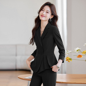 Women's Suit Sets Polyester Formal Full Sleeve Anti-Wrinkle Spring Workwear - Product Image 4