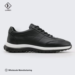 Sneakers LANCI, usine OEM/ODM, personnalisation complète, dessin avec logo, cuir de vache et de mouton véritable, sneakers de luxe pour hommes - Product Image 2