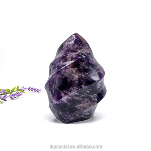 Cristal d'améthyste rêveuse naturelle pour la guérison énergétique, cristal de torche poli, améthyste rêveuse violette pour la décoration Feng Shui - Product Image 2