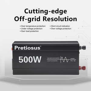 Inversor Pretiosus <span class=keywords><strong>de</strong></span> onda sinusoidal pura DC12V24V48V 500 W 500 vatios fuera <span class=keywords><strong>de</strong></span> la red inversor <span class=keywords><strong>convertidor</strong></span> <span class=keywords><strong>de</strong></span> potencia AC110V 220V inversor - Product Image 2