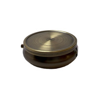 Contenant de baume personnalisé gravé, en alliage de zinc antique moderne, plaqué argent, gaufré, OEM ODM, vide, magnétique, rechargeable, pour parfum solide