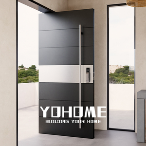 Porte in Metallo Europee, Porte Moderne Larghe, Porte Blindate, Porte d'Ingresso per Appartamenti, Porte Metalliche in Alluminio - Product Image 5