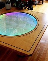Table basse intelligente pour peinture au sable, personnalisable, en bois massif, extra large, ornement de méditation et de relaxation