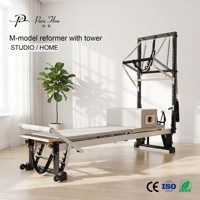 Equipo de medio trapezoidal de aluminio Smooth Mast, fácil de guardar, con correa de cuerda, par, programa de cuerpo completo para centros de fitness