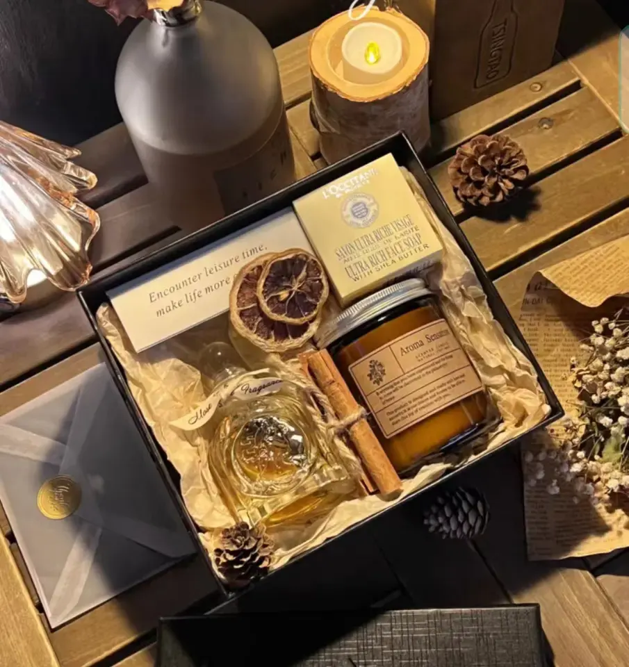 Marque privée de luxe Bougies parfumées Coffret cadeaux