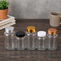 Mattierte Transparente Kapsel-Flasche, Medizinische Weithalsglas-Reagenzflasche, Reagenz-Dosierflasche