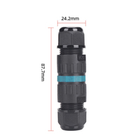 Connecteur rapide étanche IP68 fiable de qualité supérieure, adaptateur sans vis à 3 broches pour éclairage paysager LED extérieur