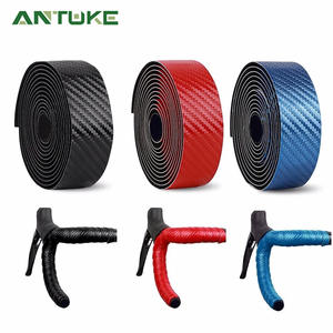 Cinta de Fibra de Carbono para Manillar de Bicicleta, 25.4 mm, Antideslizante, para Bicicleta de Carretera, Color Negro, Rojo, Azul, Blanco, Cuero Artificial - Product Image 2