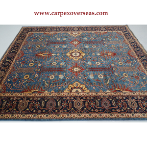 Tapis Oushak noué à la main en laine douce de style afghan magnifiquement conçu expédition rapide lavable et antidérapant - Product Image 3