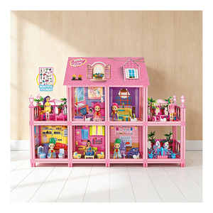 Mini Villa Casa de Muñecas con Muebles, Set de Juego de Imitación para Niños, Juguete de Mansión, Regalo Temático de Villa - Product Image 4