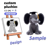 Peluche Éléphant Personnalisée en Gros – Grande Taille, Confort Réconfortant, Poupée Animale Douce et Sûre pour Bébés, Idéale comme Cadeau pour Enfants