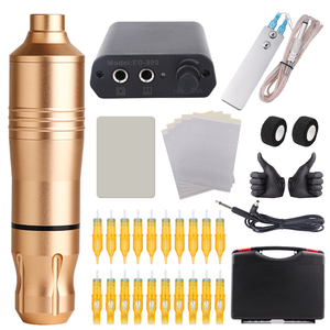 Kit de <span class=keywords><strong>machine</strong></span> de stylo de tatouage Support de Logo spécifications complètes personnalisées <span class=keywords><strong>Machine</strong></span> de stylo de tatouage avec adaptateur de batterie ensemble de pistolet de tatouage - Product Image 3