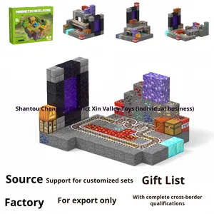 Cross-Biên Giới Cho Làng Trưởng Của Nhà DIY Khối Từ Tính Xây Dựng Thiết Lập Thân Cây Lấy Cảm hứng Từ Lâu Đài & Thành Phố Mô Hình Đồ Chơi - Product Image 2