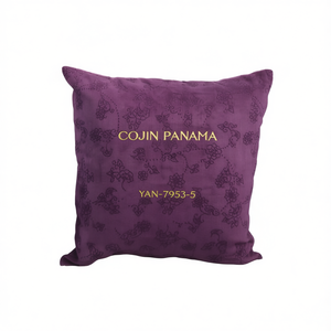 Cuscino e Imbottitura per Seduta in Velluto a Coste Jacquard Viola Cojin Panama 45*45 - Product Image 1