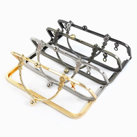 Accessoires de quincaillerie métallique pour sacs : Poignée de sac rétro en métal gaufré, Fermoir à boucle, Cadre de verrouillage pour sac à main et pochette