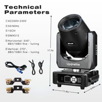Profesional Sharpy Rgb Led Spot bombillas incandescentes 7R Beam 230 luces de cabeza móvil para Disco Dj 230W luces de escenario