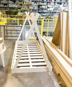 Montessori tầng giường lều cho trẻ mới biết đi gỗ TEE <span class=keywords><strong>PEE</strong></span> giường với thanh cho phòng ngủ - Product Image 5