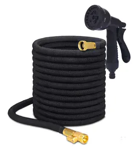 Cheap Black 3300D Double Latex Durable Expandable Garden Hose Cheap for Watering and Irrigation hose pipes water garden