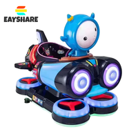 Machine de jeu de balançoire de voiture à bascule électrique à pièces dirigeable spatial mobile manèges pour enfants