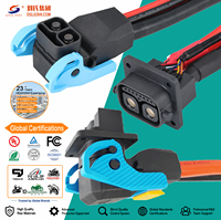 Connecteur de charge haute intensité R250 IP67 à angle droit, assemblage de câbles personnalisé pour motos électriques/motos tout-terrain