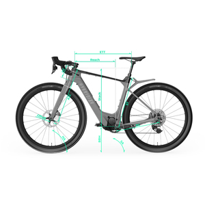 Cuadro de <span class=keywords><strong>bicicleta</strong></span> eléctrica Hybridizer Carbon Gravel con motor Bafang M820 de montaje central + batería interna de 860 Wh, <span class=keywords><strong>kit</strong></span> de cuadro para <span class=keywords><strong>bicicleta</strong></span> eléctrica - Product Image 6