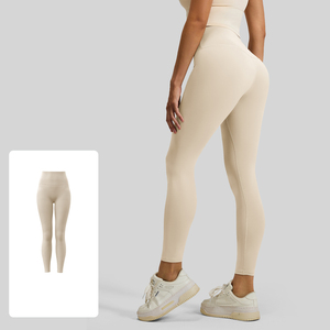 Leggings tendance taille haute en tissu extensible doux avec soutien de la taille pour femmes actives - Product Image 5