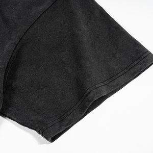 Chaud Durable 100% coton à manches courtes ourlet irrégulier Boxy Fit Vintage Streetwear en détresse broderie t-shirts - Product Image 6