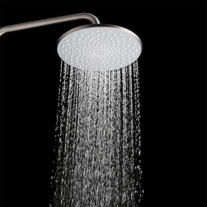 Ensemble de douche de forme ronde SH-20063 Pommeau de douche supérieur en ABS gris foncé chromé - Product Image 3