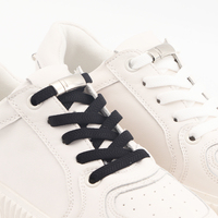 Lacets de chaussures à fermeture magnétique sans attaches lacets élastiques lacets de chaussures pour enfants et adultes lacet plat élargi pour chaussures