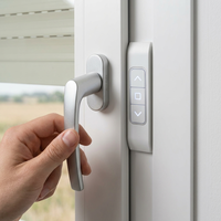 Porte à persiennes horizontales modernes en alliage d'aluminium avec cadre en plastique, respirante, insonorisante, anti-insectes, pour salle de bain et chambre à coucher