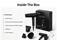 Portable 110000 RPM Ion Négatif Brushless BLDC Moteur Sèche-Cheveux Haute Puissance Professionnel pour La Maison Hôtel Utilisation Léger Compact