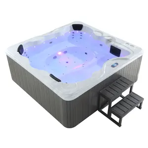 Monalisa 6 Personen Spa Tubs Whirlpool Bad Eenvoudige Hot Tub Acryl Outdoor Hot Tub Spa