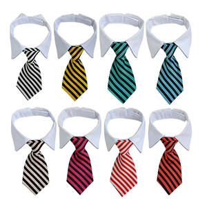 Corbata para mascotas a rayas, suave, tamaño mediano, para gatos, perros, decoraciones para fiestas - Product Image 5