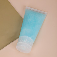 100ml 120ml 150ml 200ml Bouteilles rondes vides rechargeables en plastique souple cosmétique à presser