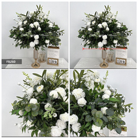 DKB Nouvelle Décoration Florale Rose pour Scène de Mariage, Boules de Fleurs Prêtes à l'emploi, Rangée de Fleurs, Décoration d'Arche, Fleurs Artificielles