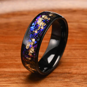 <span class=keywords><strong>2025</strong></span> Новое поступление черный вольфрамовый Туманность кольцо Мужская Галактика обручальное кольцо комфорт подходит новейшие ювелирные изделия <span class=keywords><strong>2025</strong></span> кольцо на палец - Product Image 3
