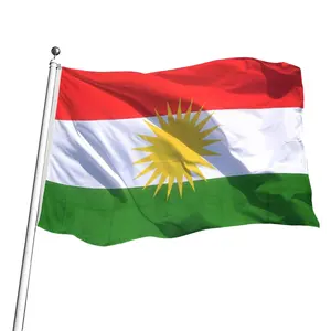 Anufacturer 90 ustom rinenjuagado yria 90*150cm 3x5 Kurdistan ll ounountries ational lags rinenjuaging
